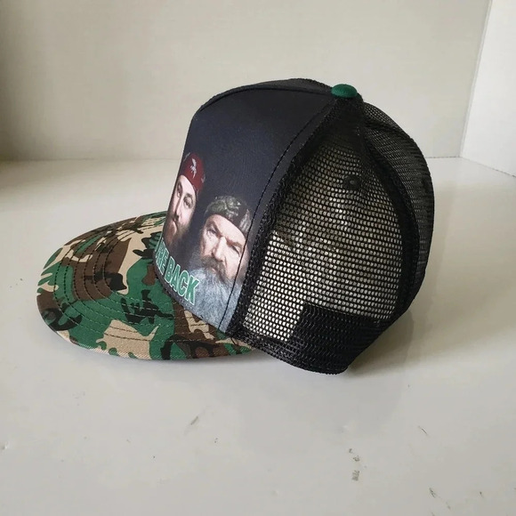 NWOT,Duck Dynasty Mens  Camo Mesh,Snapback Trucker Hat. - Picture 3 of 7